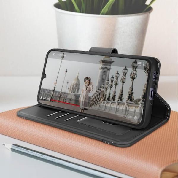 Suojakuori on yhteensopiva Samsung Galaxy A34 5G Wallet Black Case -kotelon kanssa