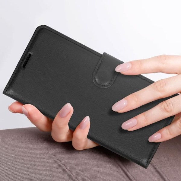 Sony Xperia 1 VI - AVIZAR - Lompakkokotelo Magneettisella Läpällä - Musta Svart