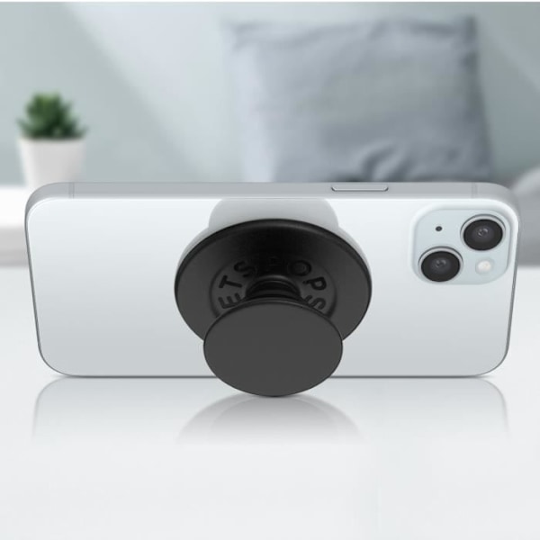 Smartphonetillbehör - POPSOCKETS - PopGrip iPhone - Magnetfäste - Videostöd - Infällbar Svart