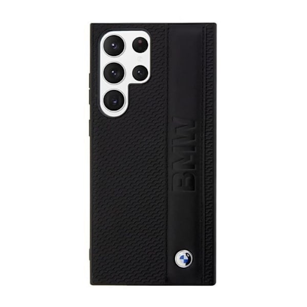 BMW tekstureret læder -amp Stripe - Etui til Samsung Galaxy S23 Ultra (sort) - 3666339114534