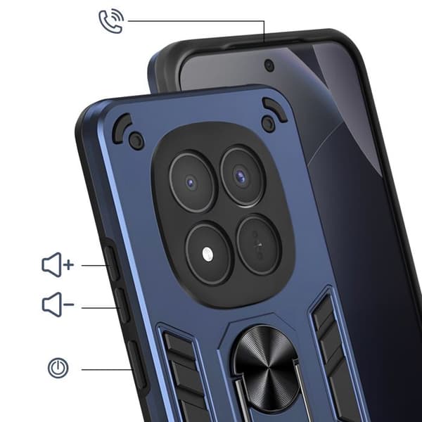 Skyddsfodral för Redmi Note 15 Pro Plus med Blå Magnetring Blå