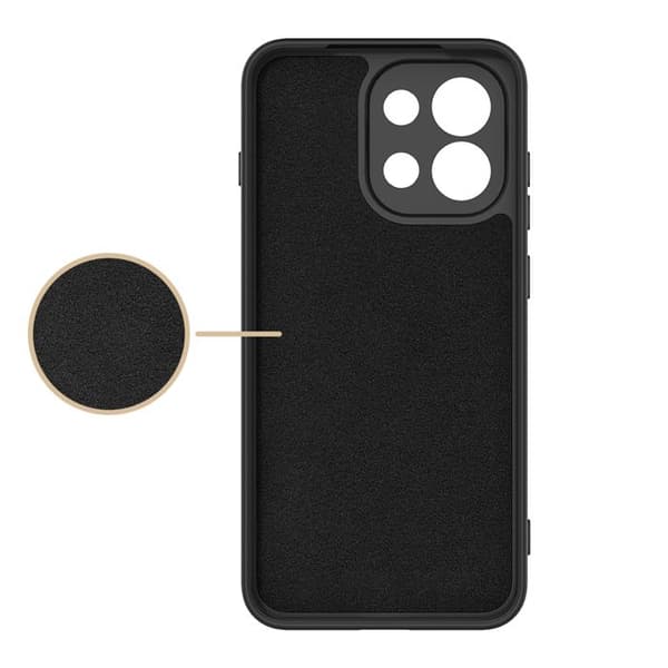 Silicone Soft-Touch Anti-Stød Cover til OnePlus Nord 6 Sort Svart