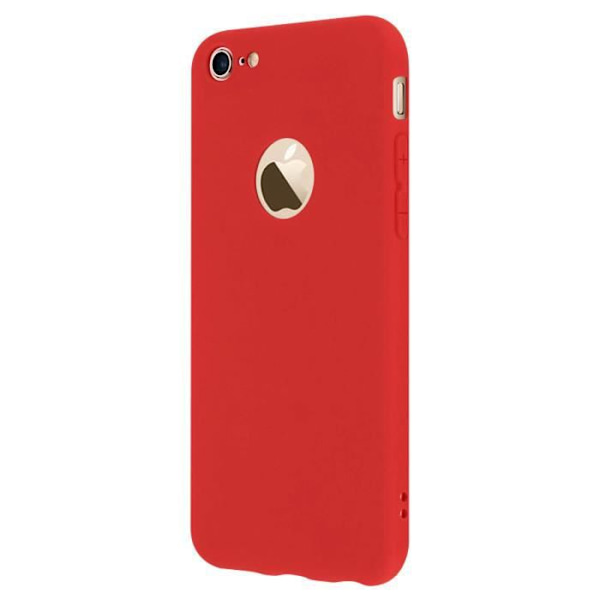 Forcell iPhone 6 etui, iPhone 6S etui Soft Touch Silikone Fleksibel Gel - Rød Röd