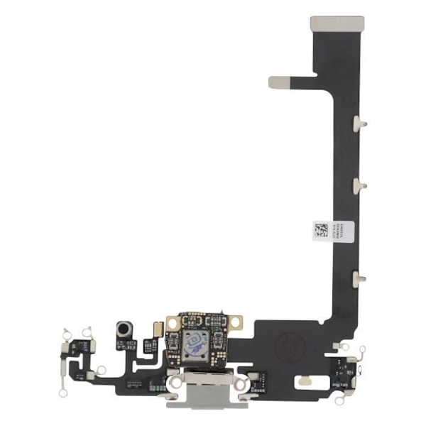 Latausliitin - AVIZAR - iPhone 11 Pro Max - Lightning-portti - Integroitu mikro - Hopea Grå