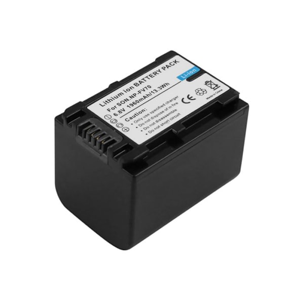 Batteri til Sony camcorder NP-FV70 Li-ion 6.8V 1960mAh 13.3Wh Sort
