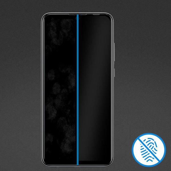 Karkaistusta lasista valmistettu suojakalvo - AVIZAR - Huawei P smart 2020 - Kovuus 9H - Täysi tarttuvuus - Musta Svart