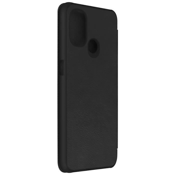 Cover OnePlus Nord N100 Folio Fodral Korthållare Äkta Läder Qin Nillkin svart Svart Svart