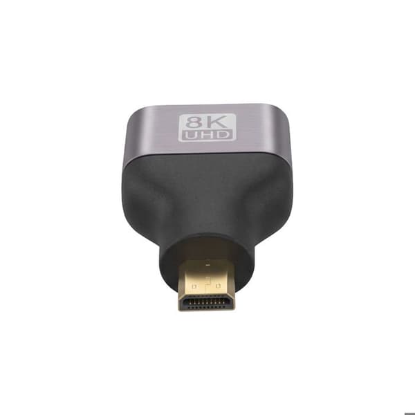 Micro-HDMI Han til HDMI 2.1 Hun 8K UHD LinQ Grå