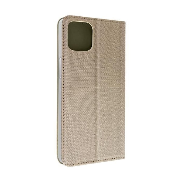 AVIZAR iPhone 14 etui - Magnetisk flip-kortholder - Standerfunktion - Gul gyllene