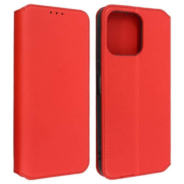 Kansi Honor X8 5G:lle ja Honor X6 Flip Card Holder -tukivideolle, punainen