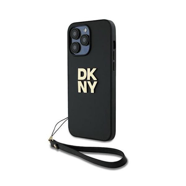 DKNY Handledsrem Stock Logotyp - Fodral för iPhone 14 Pro (svart)