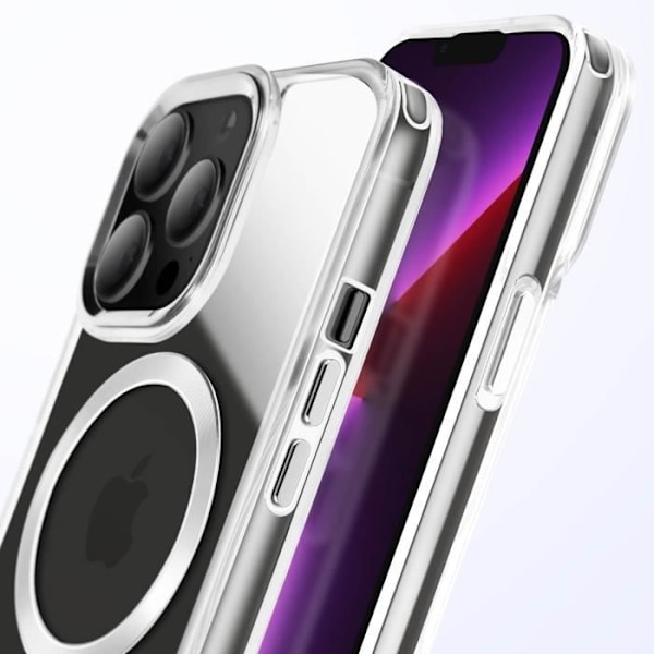 MagSafe-kotelo iPhone 13 Pro: Taustalasi Värillä Hopea Grå