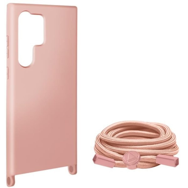 Halvstyvt sladdfodral till Samsung Galaxy S24 Ultra Powder Pink