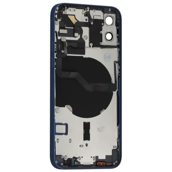 Komplet Chassi - AVIZAR - iPhone 12 - Mørkeblå - Nem Installation - Æstetisk Restaurering Blå