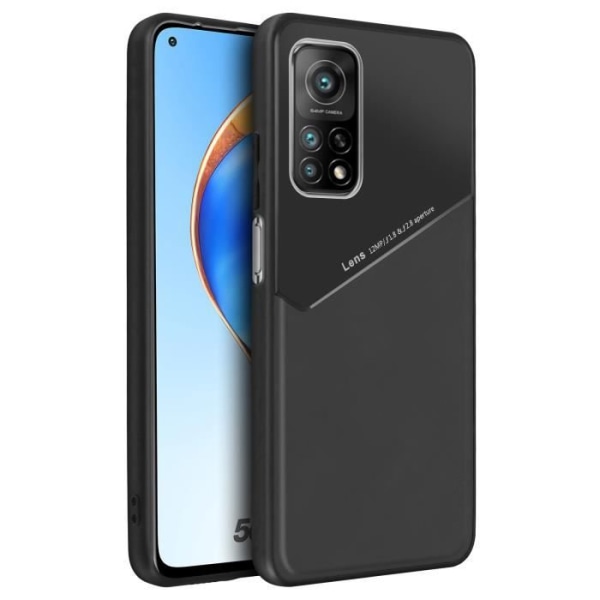 Coque - AVISER - Xiaomi Mi 10T / 10T Pro - Læderlook - Fleksibel - Sort Svart