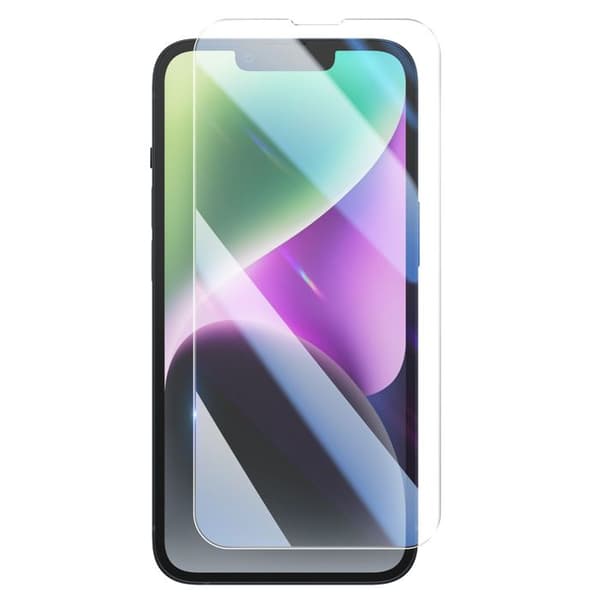 Härdat glas för iPhone 14 / 13 Pro Hårdhet 9H Stötsäker Mayaxess Transparent Vit