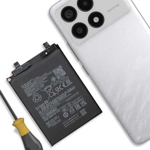 Internbatteri - AVIZAR - BM5W - 5000mAh - Sort - Lithium Ion Svart