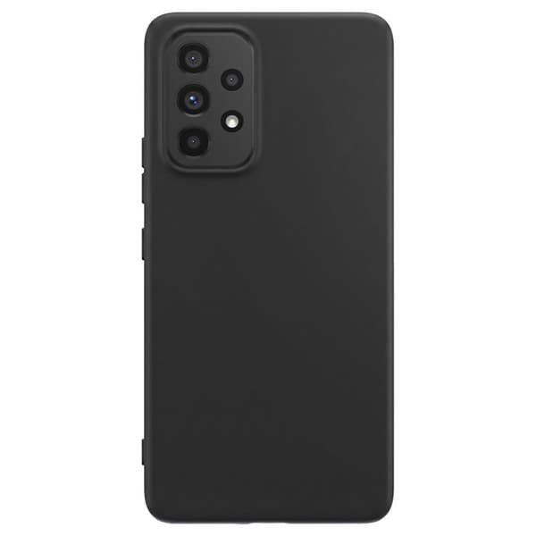 Cover til Galaxy A53 5G Enkel og Stødabsorberende Silikone Mayaxess Sort Svart