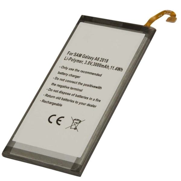 Li-Polymer akku 3000mAh Samsung Galaxy A6 2018 Harmaa Grå