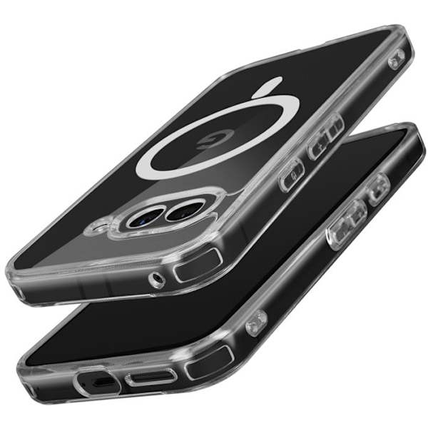 MagSafe-kuori Google Pixel 9a Iskunkestävä Vahvistetut Kulmat Läpinäkyvä Vit
