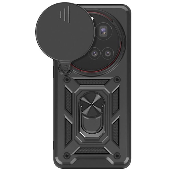 Coque til Xiaomi 15 Ultra Ring Support med Kamera Beskyttelse Mayaxess Sort Svart