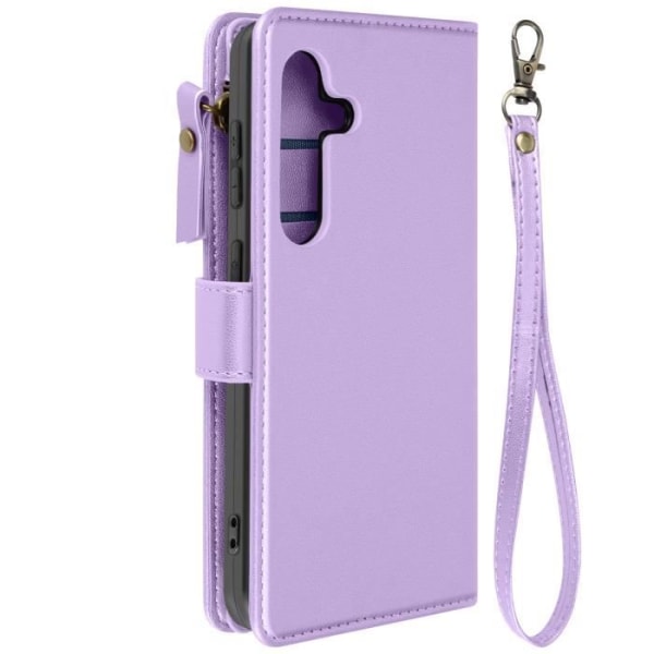 Suojakuori Samsung Galaxy S24:lle Multi-Storage Wallet Stand Lavender