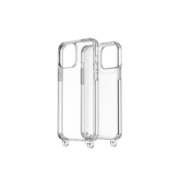 Suojakuori Apple iPhone 13 Pro Max -puhelimelle - EKO - Erittäin kestävä - Läpinäkyvä - 2 TPU-koukulla Transparent