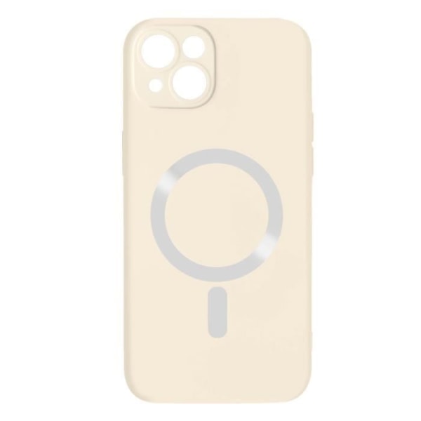 iPhone 14 Plus-fodral kompatibelt Magsafe Semi Rigid Soft-Touch White