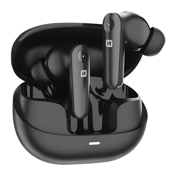 Bluetooth-hörlurar - SWISSTEN - Fokus - Aktiv brusreducering - 35 timmars batteritid - In-ear Svart