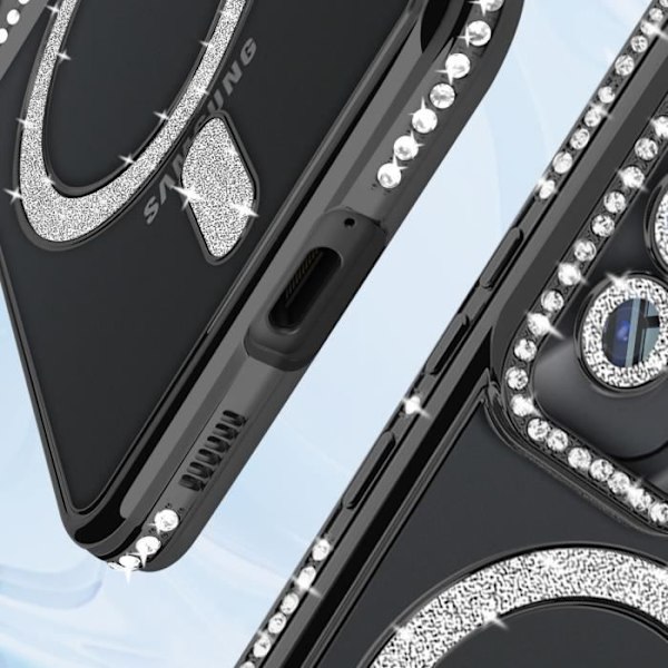 Coque - AVIZAR - Samsung Galaxy S22 - Rigide - Svart - Skydd för kamerablocket Svart
