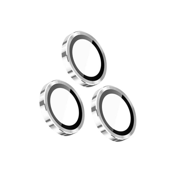 Beskyttelseskamera til iPhone 15 Pro / 15 Pro Max Anti-ridser Stødabsorberende Rhinoshield Sølv Grå