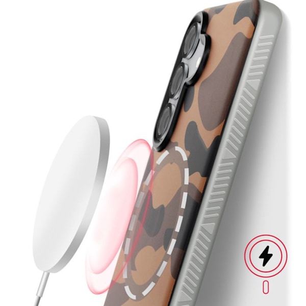 MagSafe kuori Samsung Galaxy S25 F-Protect Forcell Erämaa camo Ökenkamouflage