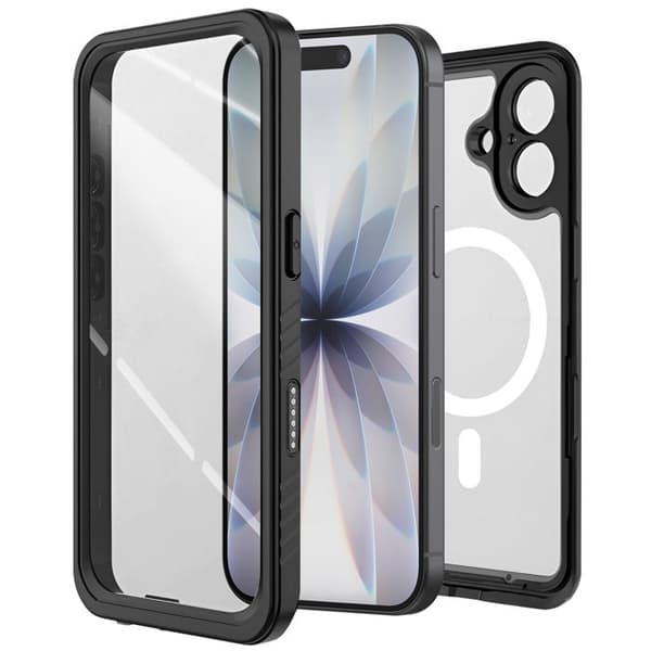 Skyddsfodral - REDPEPPER - iPhone 17 - Vattentät IP68 - Stötsäker 2m - Handrem inkluderad Svart