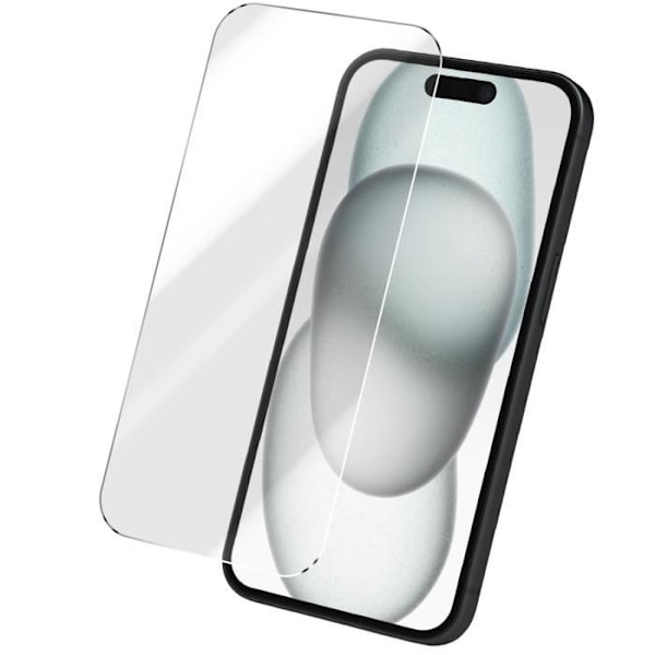 Härdat glas - AVIZAR - iPhone 16 Plus - Hårdhet 9H - Represistent - Stötskydd Transparent