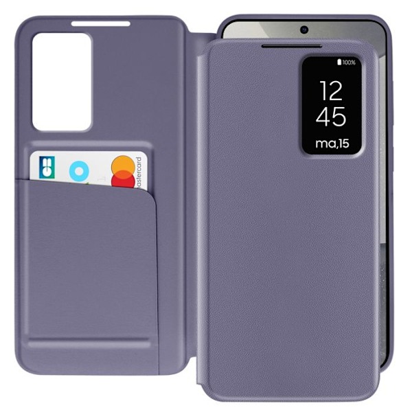 Etui Vindue til Samsung Galaxy S23 med Klap Kortholder Lavendel Lila