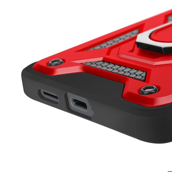 Coque til Samsung S25 Edge Ring Support med Kamerabeskyttelse Mayaxess Rød Röd