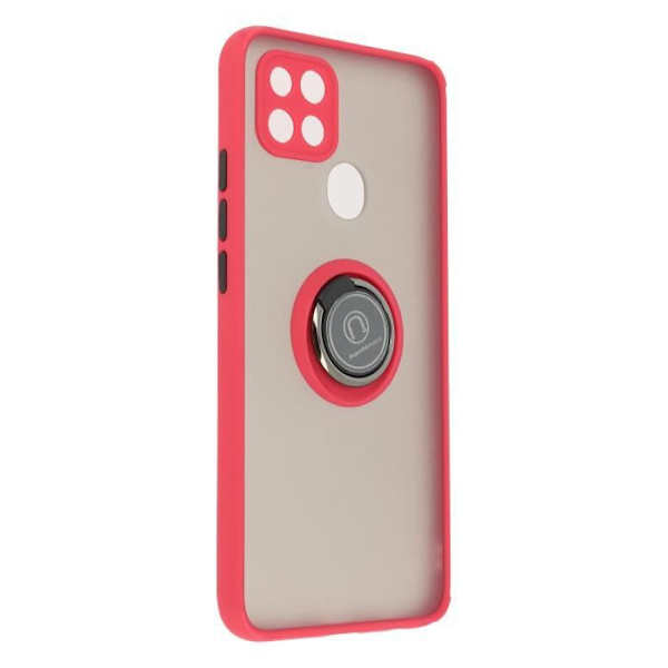 Coque - Oppo - A15 - Bi-material - Metallring - Videostöd Röd