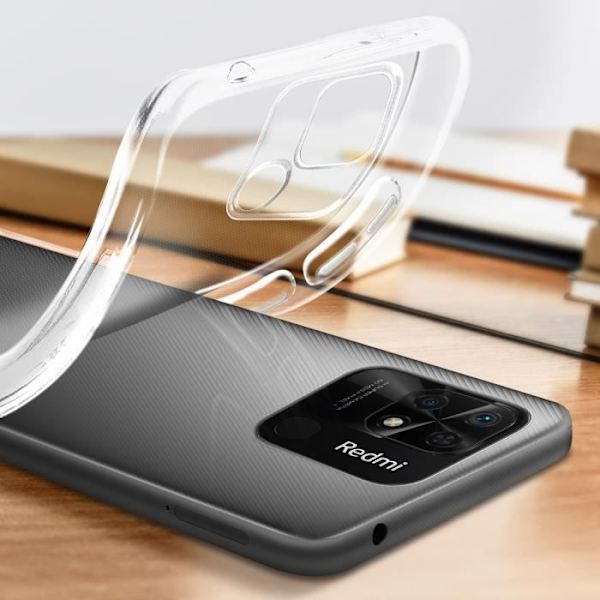 Fodral Xiaomi Redmi 10C Silikongel Flexibel Tunn Lätt Bigben Transparent Transparent