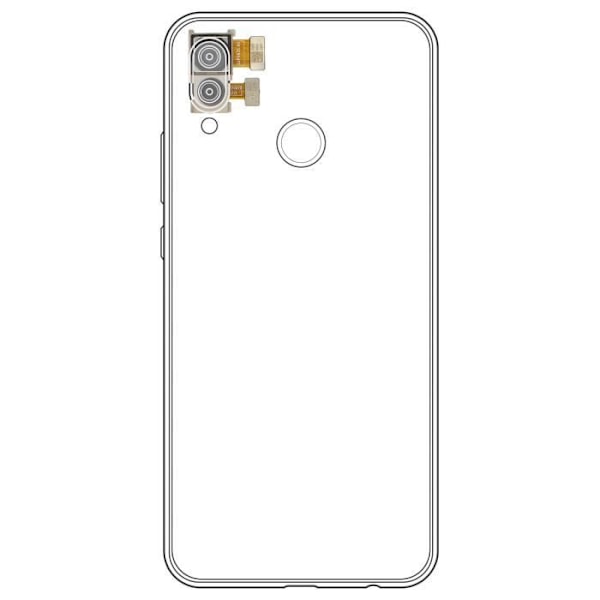 Bagkamera - Huawei - P20 Lite - Udskiftning - 100% kompatibel - Indbygget flexkabel Svart