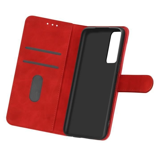 Housse til Samsung Galaxy A03S - AVIZAR - Chesterfield - Rød - Video støtte funktion - Folio etui Röd