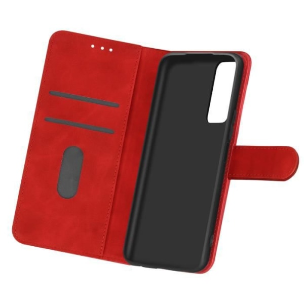 Suojakuori Samsung Galaxy A03S Flip Wallet Function Video Support Red