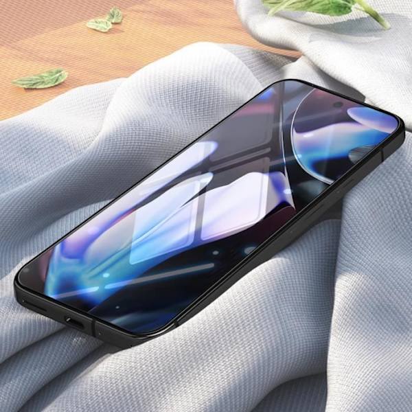 Hærdet glas - AVIZAR - Google Pixel 9 Pro XL - 9H hårdhed - 6D Fuld beskyttelse - Anti-ridse Svart