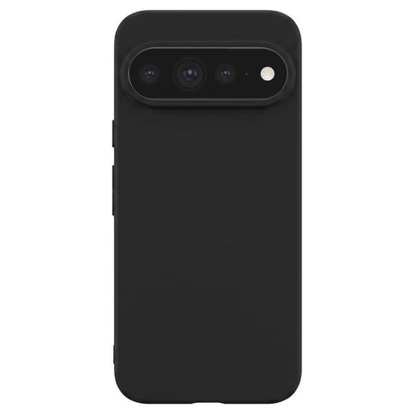 Silicone Cover til Pixel 11 Pro XL, Stødabsorberende, Olieforsinket, Sort Svart