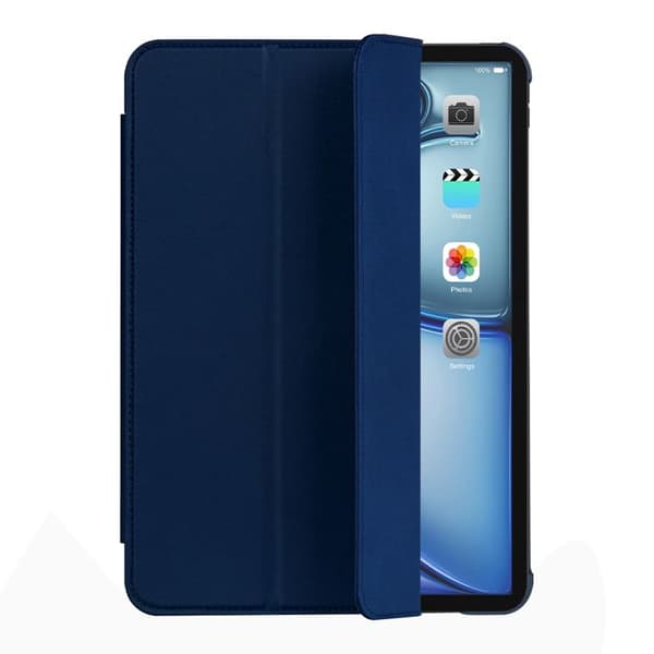 Slim Tri-Fold Etui til iPad Air 10.9 / 11" i Tekstureret Silikone Decoded Blå Blå
