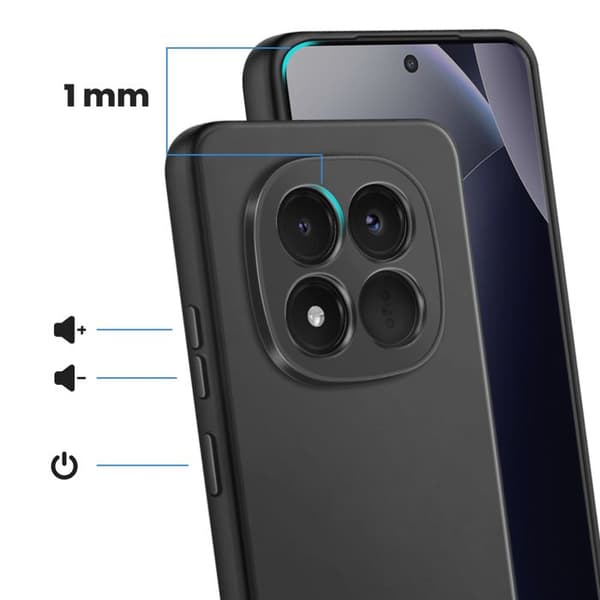 Cover til Redmi Note 15 Pro Plus 5G Blød og Robust Sort Svart