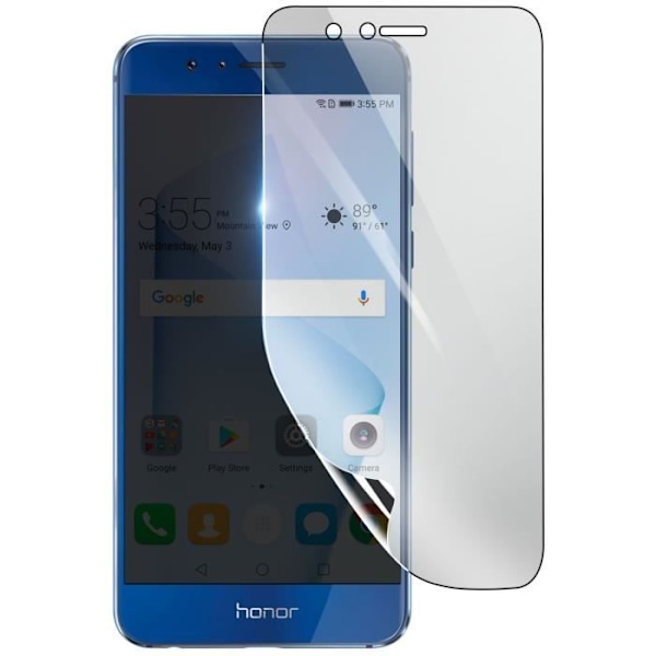 Näytönsuoja - 3MK - Honor 8 - Iskunkestävä Hydrogeeli - Itsestään uusiutuva - Läpinäkyvä