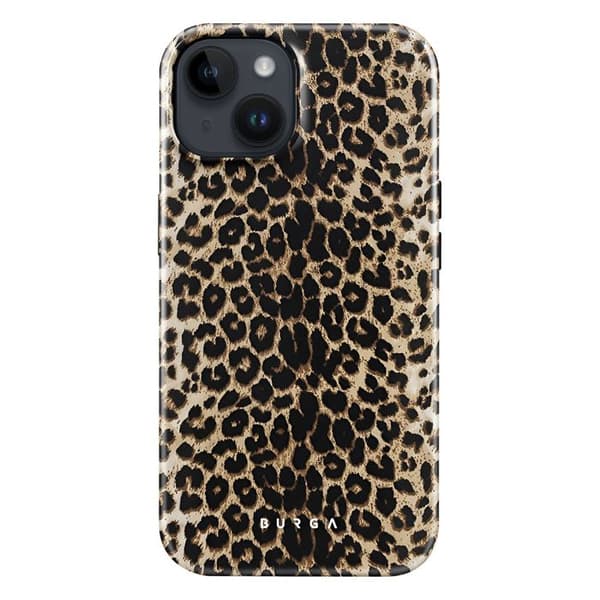 Cover til iPhone 14 - BURGA - Spiller - Stødabsorberende - Elegant - Leopardmønster