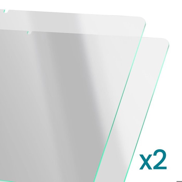 Sæt med 2 hærdede glas til Honor Pad 10, ridsefrit, afskårne sorte