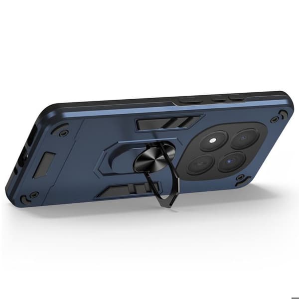 Cover til Redmi Note 15 Pro Plus med Blå Magnetisk Ring Blå