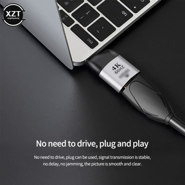 Typec til vga - USB 3.1 Type C til HDMI-adapter, RJ45-stik, 4K-8k 60Hz projektion, han til hun, video